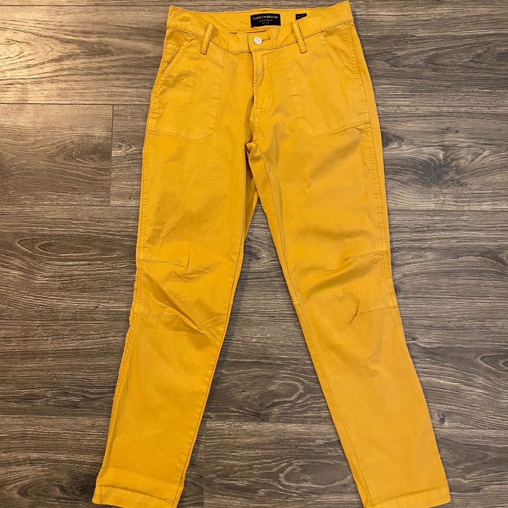 Funky Mustard Cotton Pants